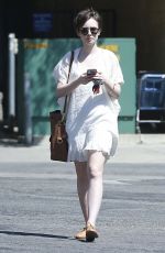 LILY COLLINS Out and About in West Hollywood 04/18/2015