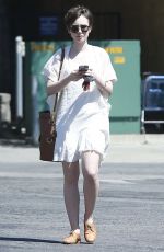 LILY COLLINS Out and About in West Hollywood 04/18/2015