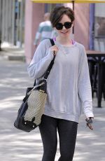 LILY COLLINS Out and About in West Hollywood