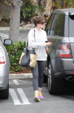 LILY COLLINS Out and About n Los Angeles 04/20/2015