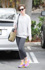 LILY COLLINS Out and About n Los Angeles 04/20/2015