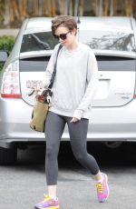 LILY COLLINS Out and About n Los Angeles 04/20/2015