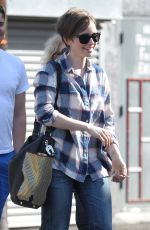 LILY COLLINS Out in Los Angeles