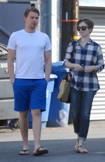 LILY COLLINS Out in Los Angeles