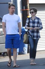 LILY COLLINS Out in Los Angeles