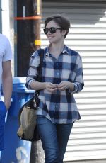 LILY COLLINS Out in Los Angeles