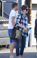 LILY COLLINS Out in Los Angeles