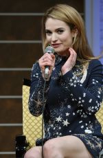 LILY JAMES at Cinderella Photocall in Tokyo