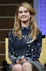 LILY JAMES at Cinderella Photocall in Tokyo