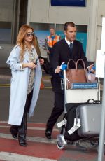 LINDSAY LOHAN Arrives at Airport in Nice