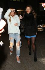 LINDSAY LOHAN Arrives at Crque Le Soir Nightclub in London