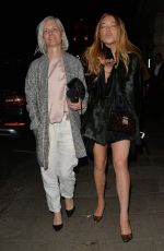 LINDSAY LOHAN Arrives at Novikov Restaurant in Mayfair