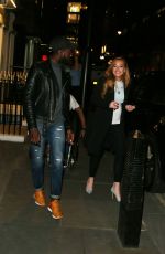 LINDSAY LOHAN at Pescheria Mattiucci Restaurant in London