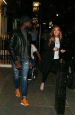 LINDSAY LOHAN at Pescheria Mattiucci Restaurant in London