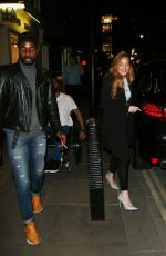 LINDSAY LOHAN at Pescheria Mattiucci Restaurant in London