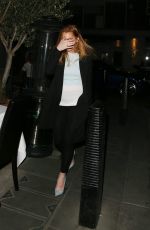 LINDSAY LOHAN at Pescheria Mattiucci Restaurant in London