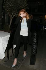 LINDSAY LOHAN at Pescheria Mattiucci Restaurant in London