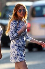 LINDSAY LOHAN Out and About in London 04/23/2015