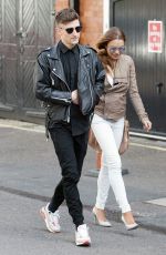 LINDSAY LOHAN Out and About in London