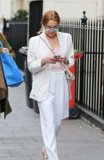 LINDSAY LOHAN Out Shopping at Bond Street in London 04/24/2015