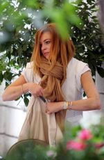 LINDSAY LOHAN Shopping in Milan 04/28/2015
