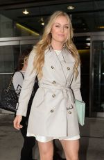 LINDSEY VONN Arrives at This Morning Studios in New York