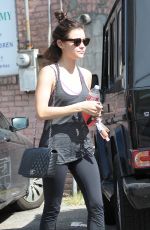 LUCY HALE Arrives at a Gym in Los Angeles