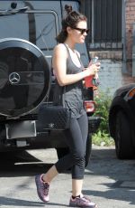 LUCY HALE Arrives at a Gym in Los Angeles