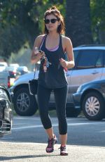 LUCY HALE Arrives at a Gym in Los Angeles