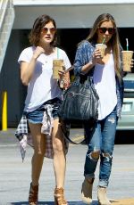 LUCY HALE in Jeans Shorts Out in West Hollywood