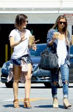 LUCY HALE in Jeans Shorts Out in West Hollywood