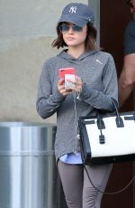 LUCY HALE Leaves a Gym in West Hollywood