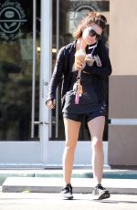 LUCY HALE Leaves Coffee Bean in Studio City 04/28/2015