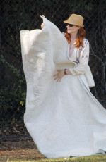 MARCIA CROSS at a Park in Beverly Hills 04/18/2015
