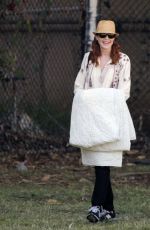 MARCIA CROSS at a Park in Beverly Hills 04/18/2015