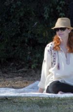 MARCIA CROSS at a Park in Beverly Hills 04/18/2015