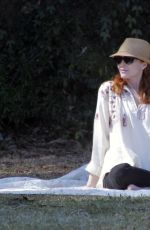 MARCIA CROSS at a Park in Beverly Hills 04/18/2015