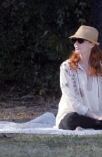 MARCIA CROSS at a Park in Beverly Hills 04/18/2015