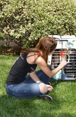 MARIA MENOUNOS at Beagle Freedom Project in Valley Village