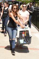 MARIA MENOUNOS at Beagle Freedom Project in Valley Village