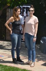 MARIA MENOUNOS at Beagle Freedom Project in Valley Village