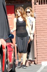 MARIA MENOUNOS in Leggings Leaves DWTS Rhearsals in Hollywood