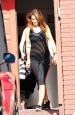 MARIA MENOUNOS in Leggings Leaves DWTS Rhearsals in Hollywood