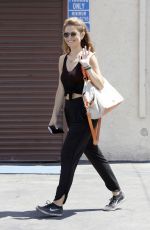 MARIA MENOUNOS in Tank Top Arrives at DWTS Rehearsals in Hollywood 04/19/2015