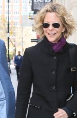MEG RYAN Out and About in New York 04/22/2015