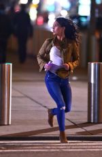 MEGAN FOX on Set if Teenage Mutant Ninja Turtles 2 in New York