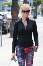 MELANIE GRIFFITH in Tights Out in Los Angeles 04/23/2015