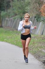 MELISSA REECES Workking Out in Short Shorts and Crop Top