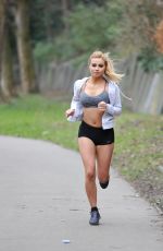 MELISSA REECES Workking Out in Short Shorts and Crop Top