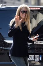 MICHELLE HUNZIKER Arrives at Armani Hotel in Milan